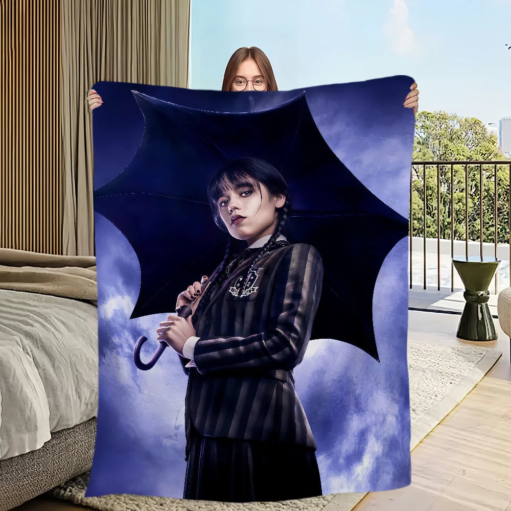 Wednesday Addams Umbrella Blanket