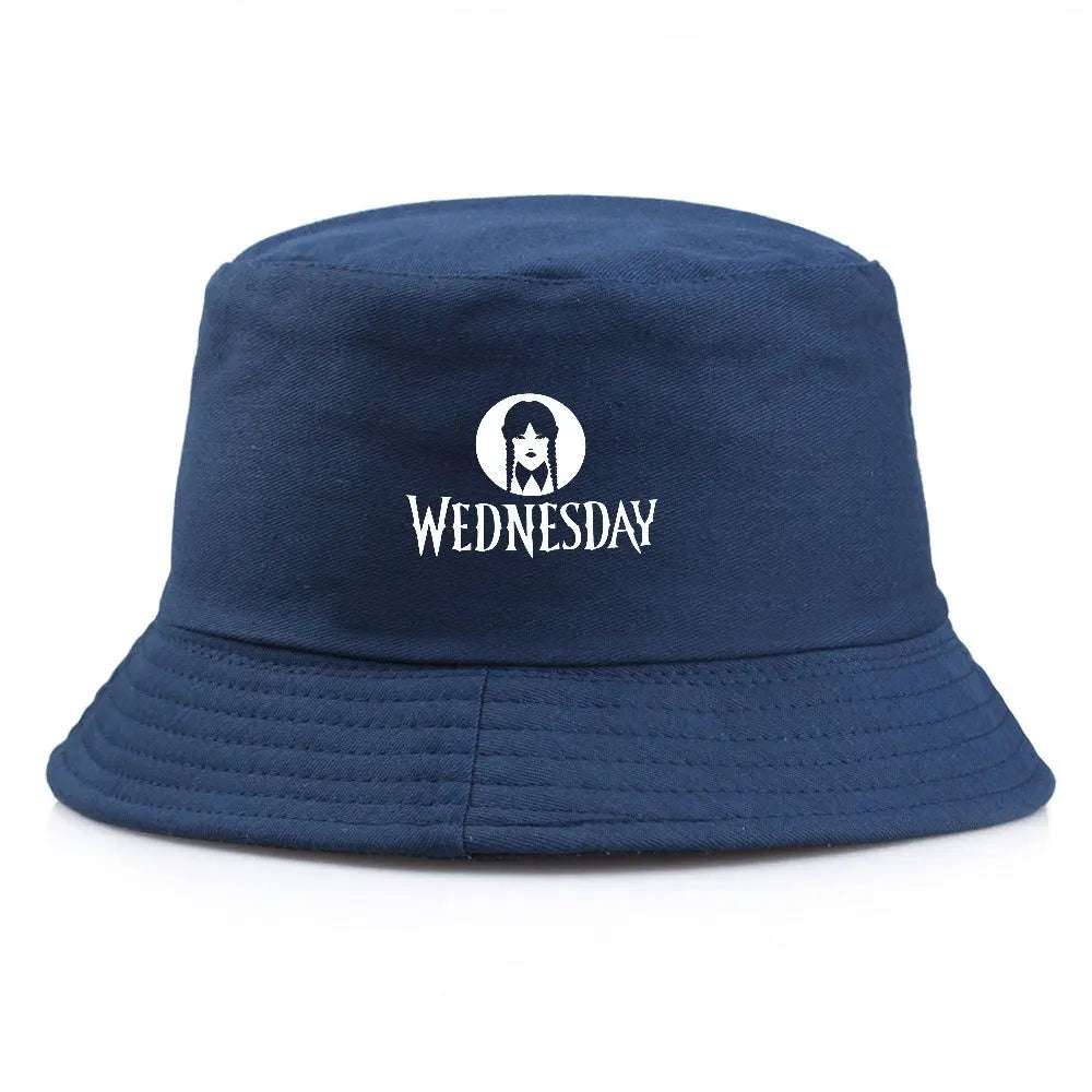 Wednesday Addams Navy Blue Bucket Hat
