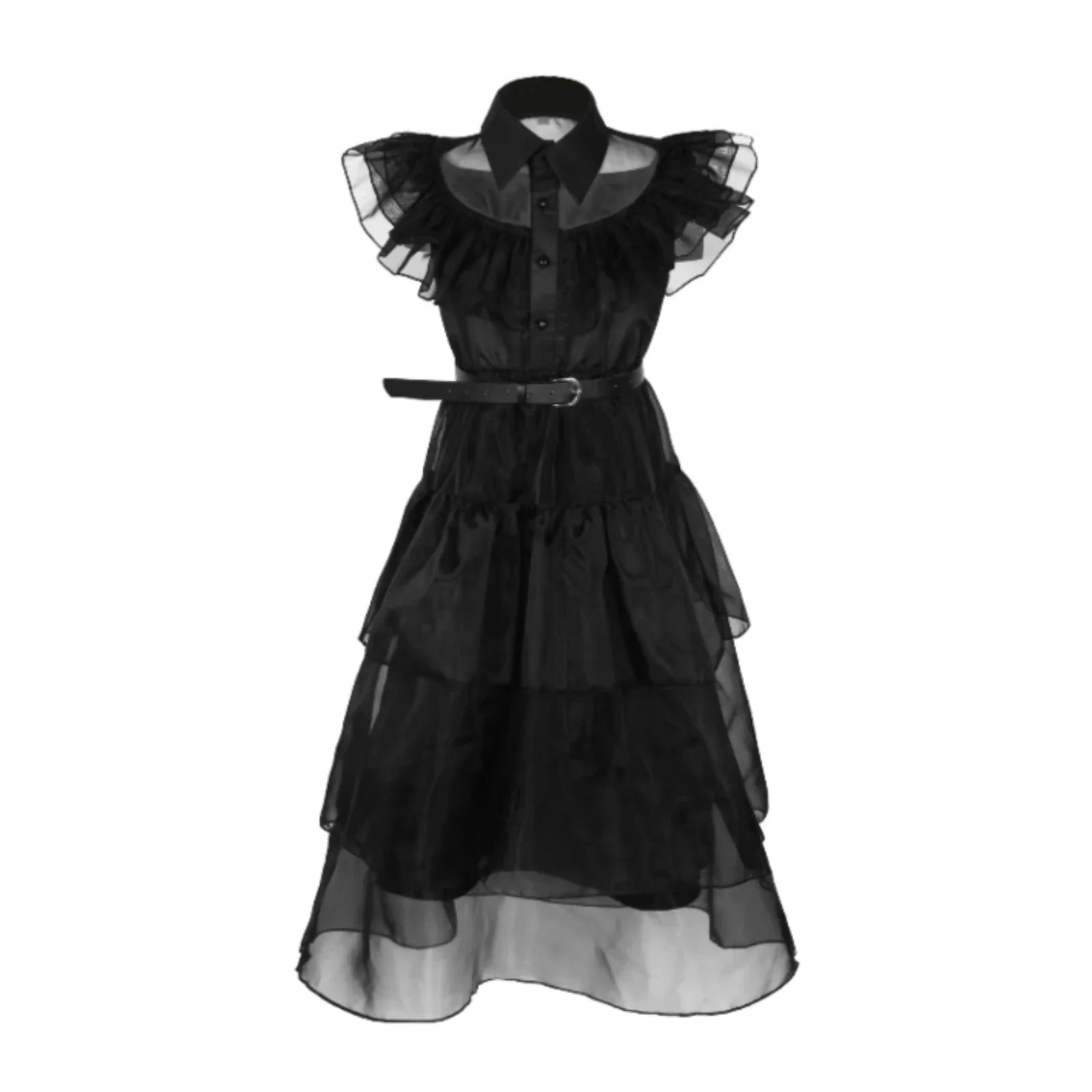Wednesday Addams Kids Cosplay Costume Dress