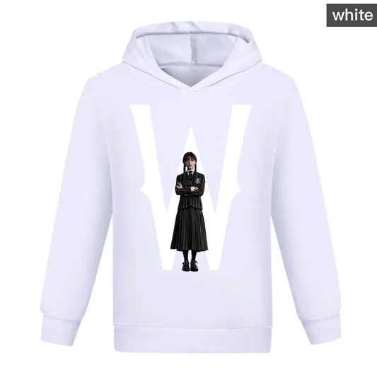 Wednesday Addams White Kids Hoodie – Addams Family