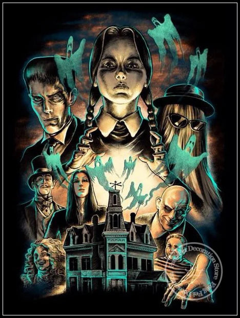 Addams Family Full Drill Diamond Painting Kit Poster – Wednesday Addams
