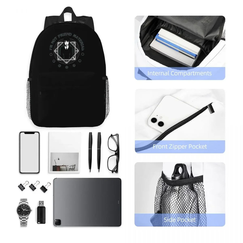 Wednesday Addams Backpack – “I Hate Everything”