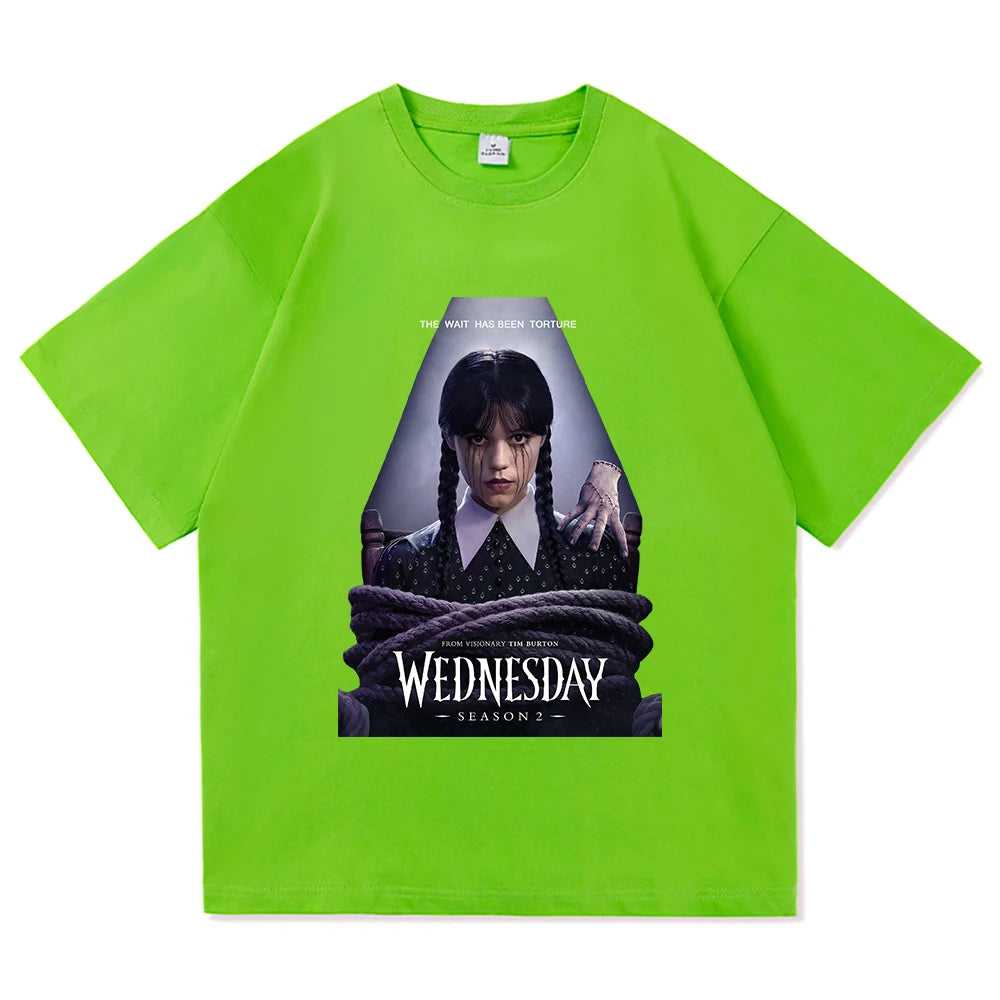 Wednesday Addams Series Green T-Shirt