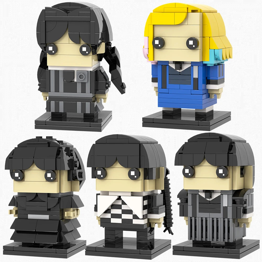 Enid Sinclair MOC Bricks Figure – Colorful Addams Family Building Set (170 PCS)