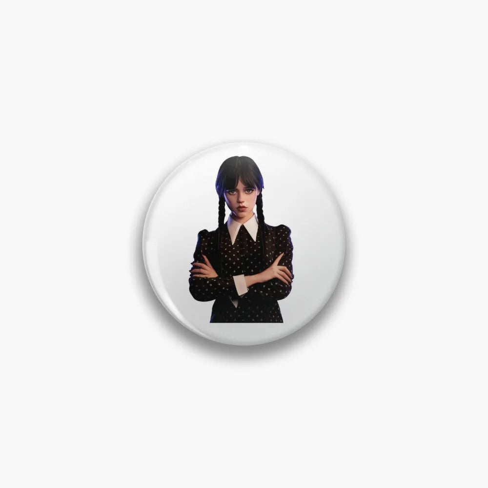 Wednesday Addams Button Pin – Netflix Series