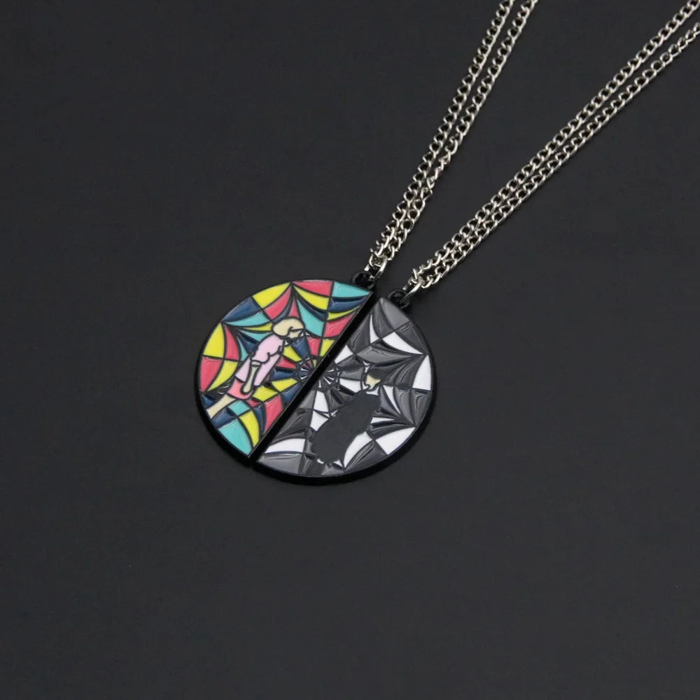 Wednesday Addams & Enid Sinclair Necklace with Thing Charm