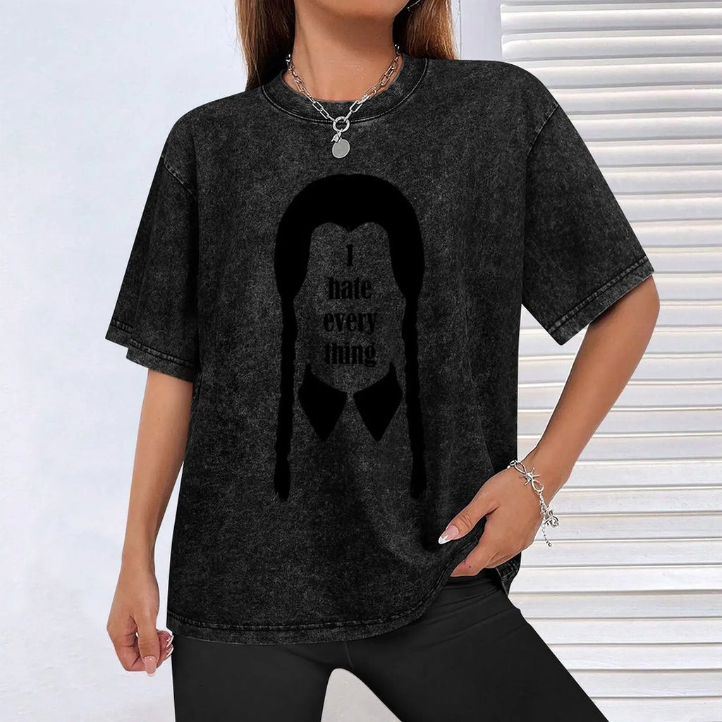 Wednesday Addams "I Hate Everything" Black T-Shirt