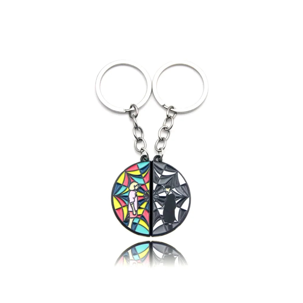 Wednesday Addams & Enid Sinclair Split Keychain