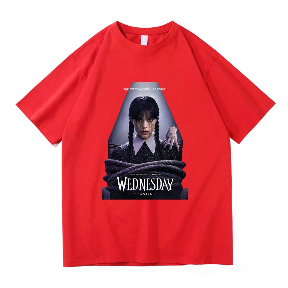 Wednesday Addams Series Red T-Shirt