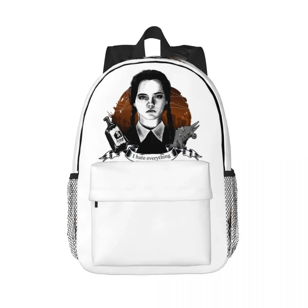 Wednesday Addams Backpack – “I Hate Everything”
