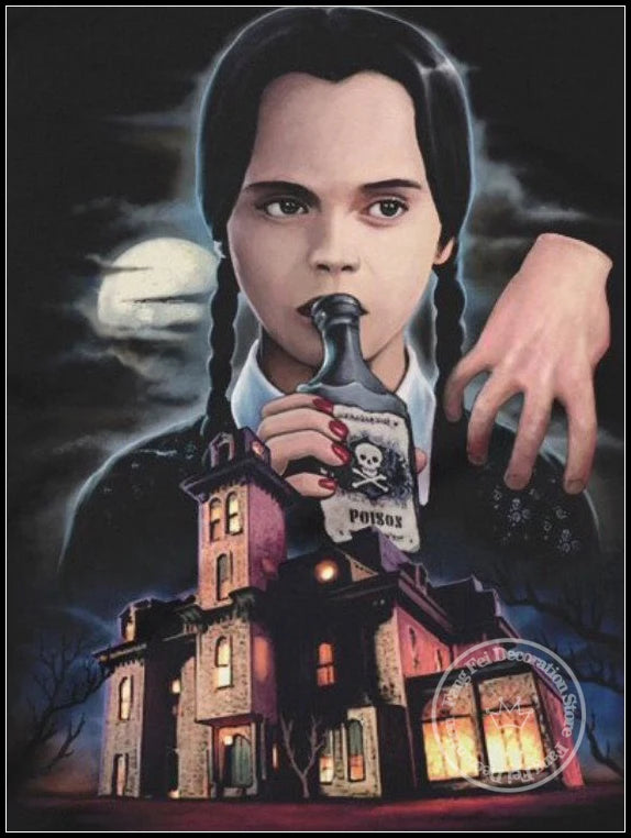 Wednesday Addams Full Drill Diamond Painting Kit Poster