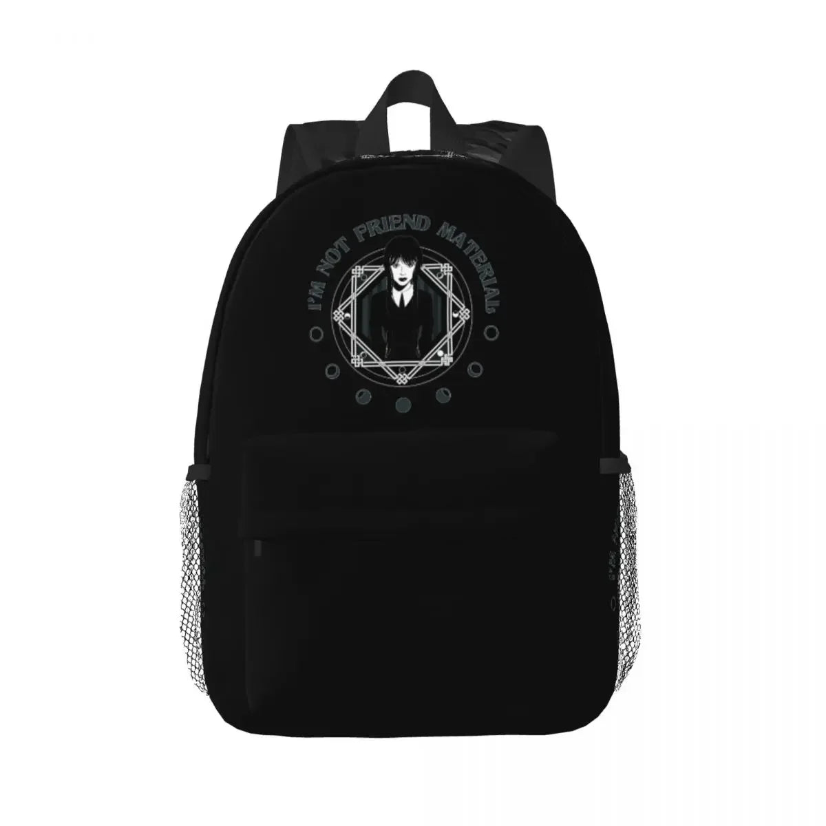 Wednesday Addams Backpack – “I’m Not Friend Material”