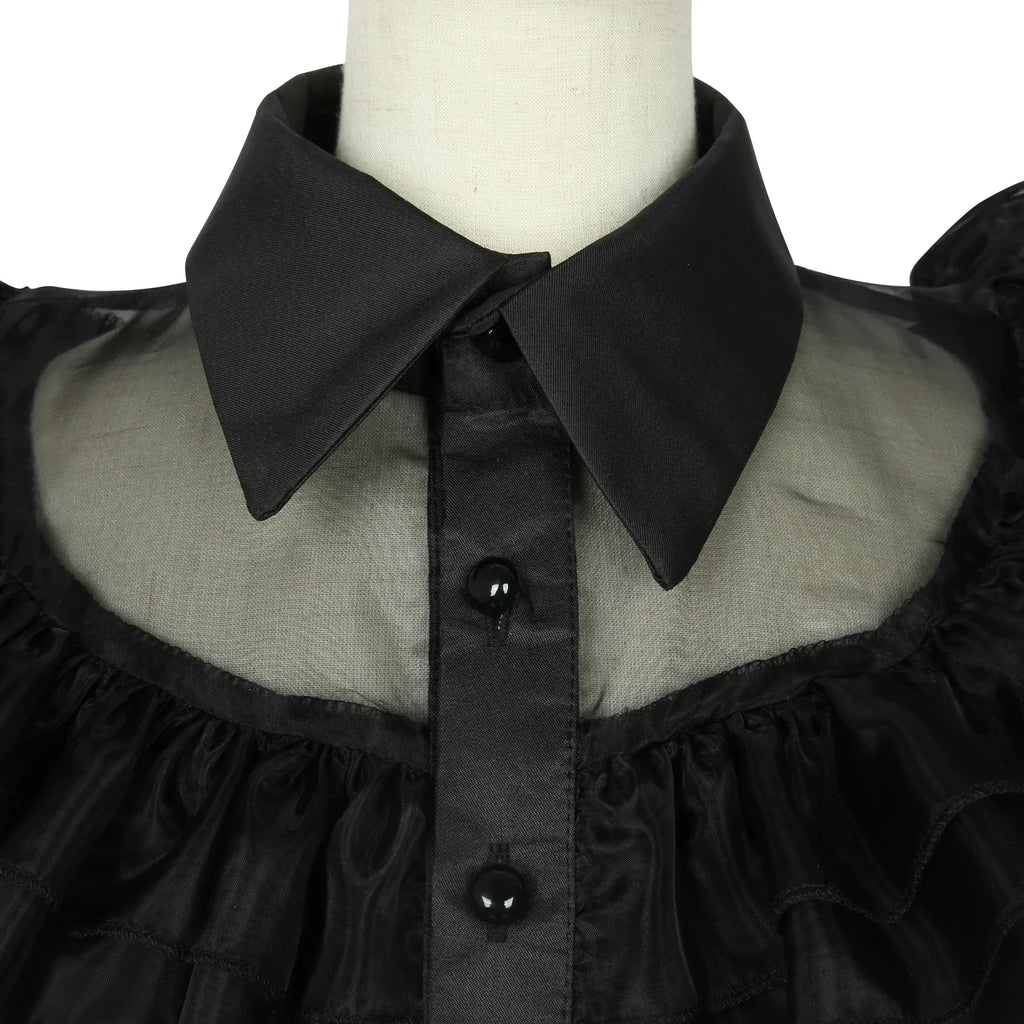 Wednesday Addams Kids Cosplay Costume Dress