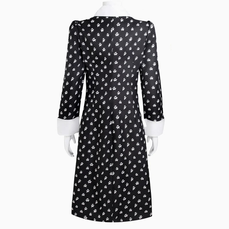 Wednesday Addams Black Dress Costume for Adults & Kids