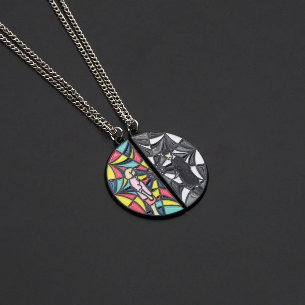 Wednesday Addams & Enid Sinclair Friendship Necklace – Nevermore Academy