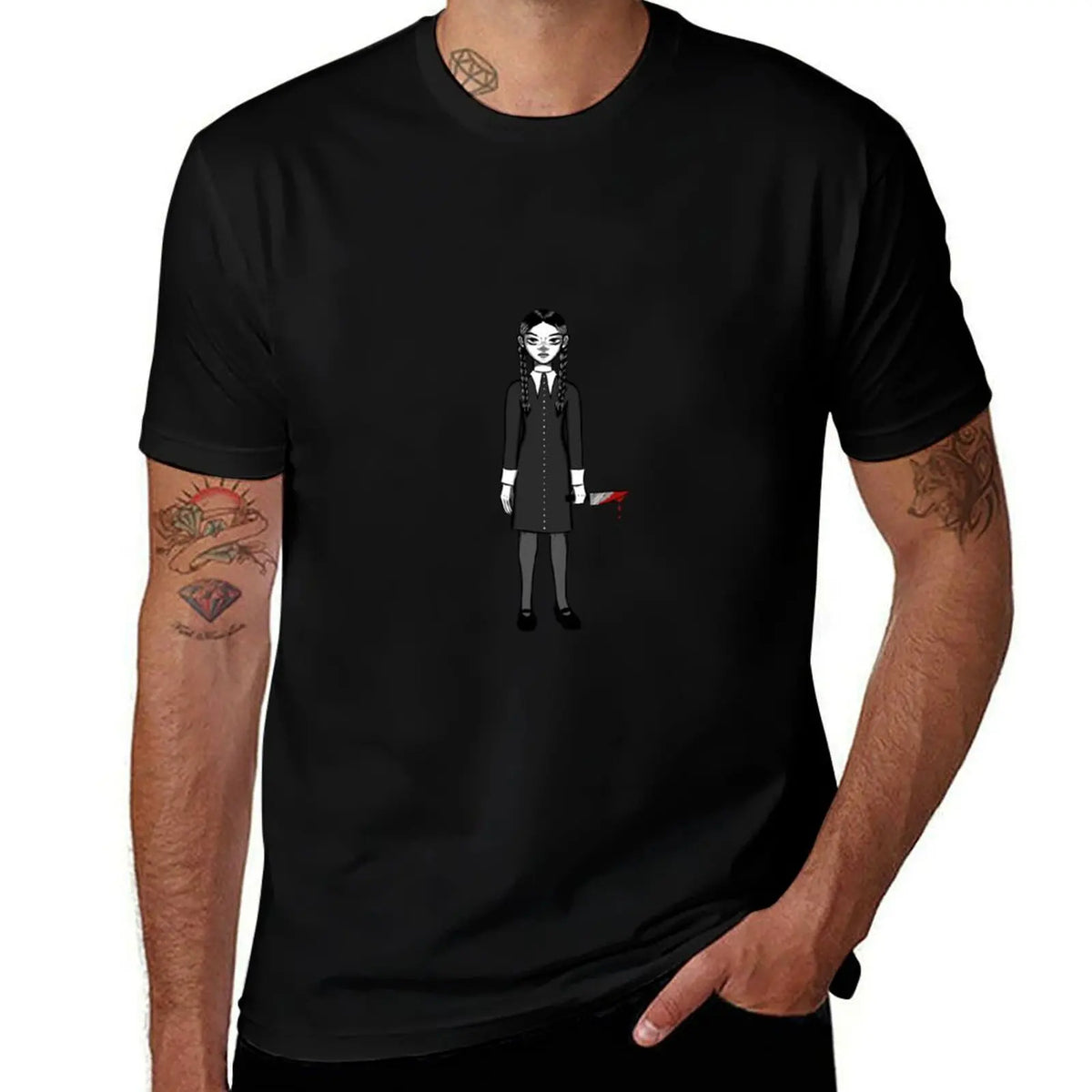Wednesday Addams Black T-Shirt