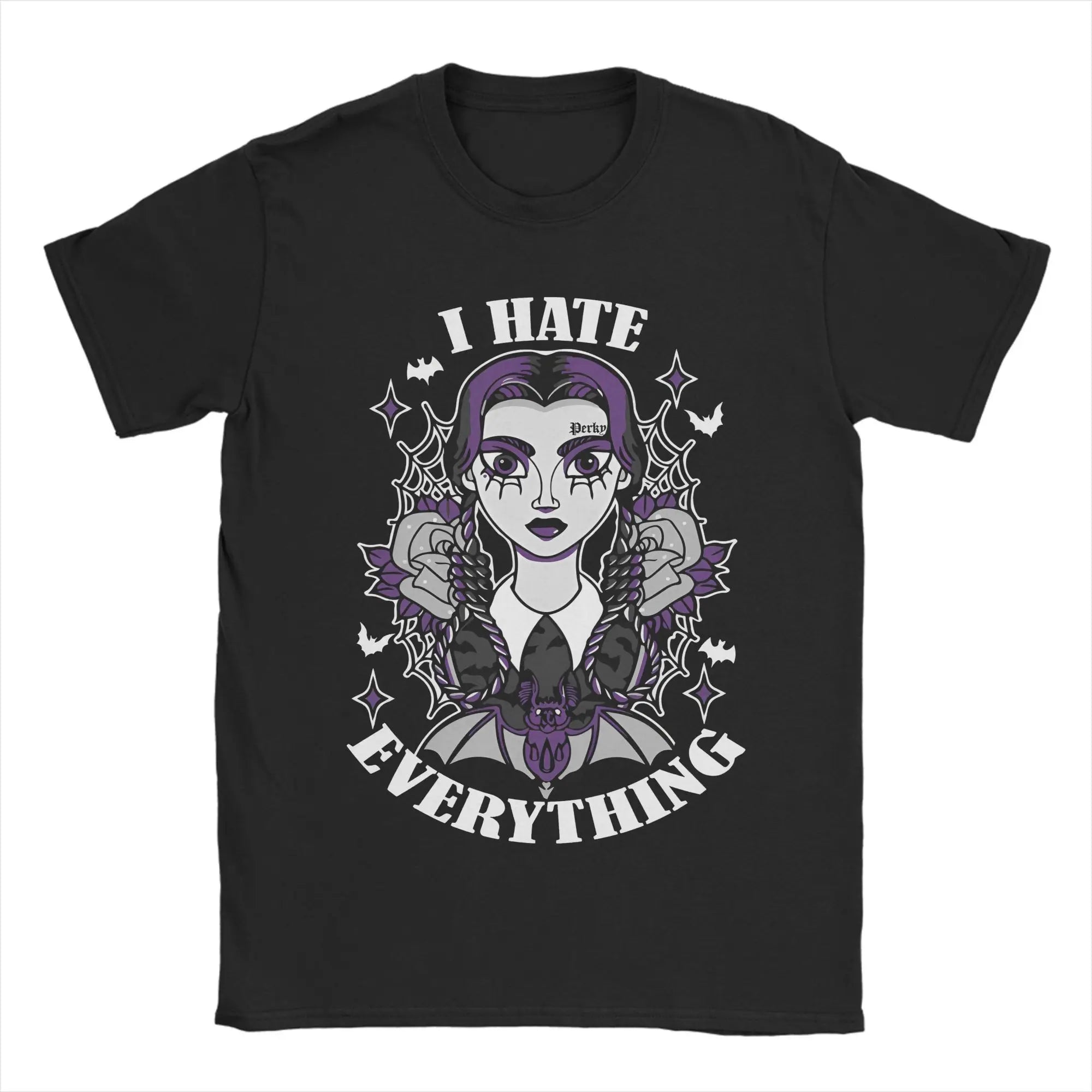 Black Wednesday Addams “I Hate Everything” T-Shirt