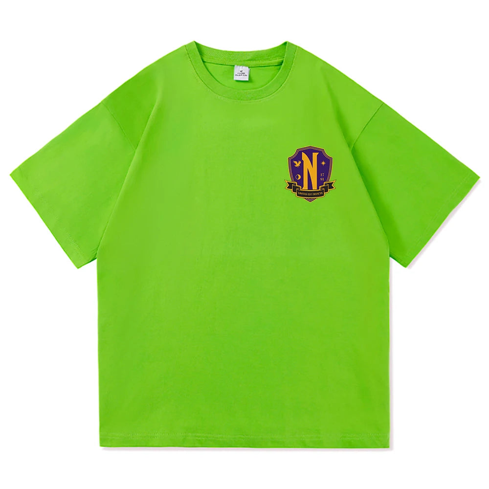 Wednesday Addams Nevermore Academy Green T-Shirt