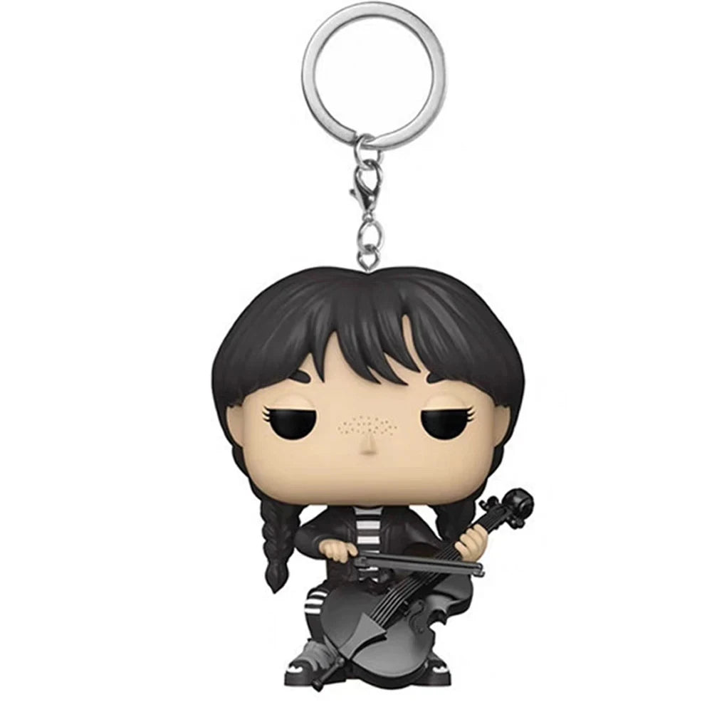 Wednesday Addams Violin Keychain