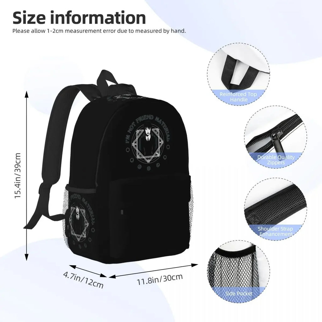 Wednesday Addams Backpack – “I Hate Everything”