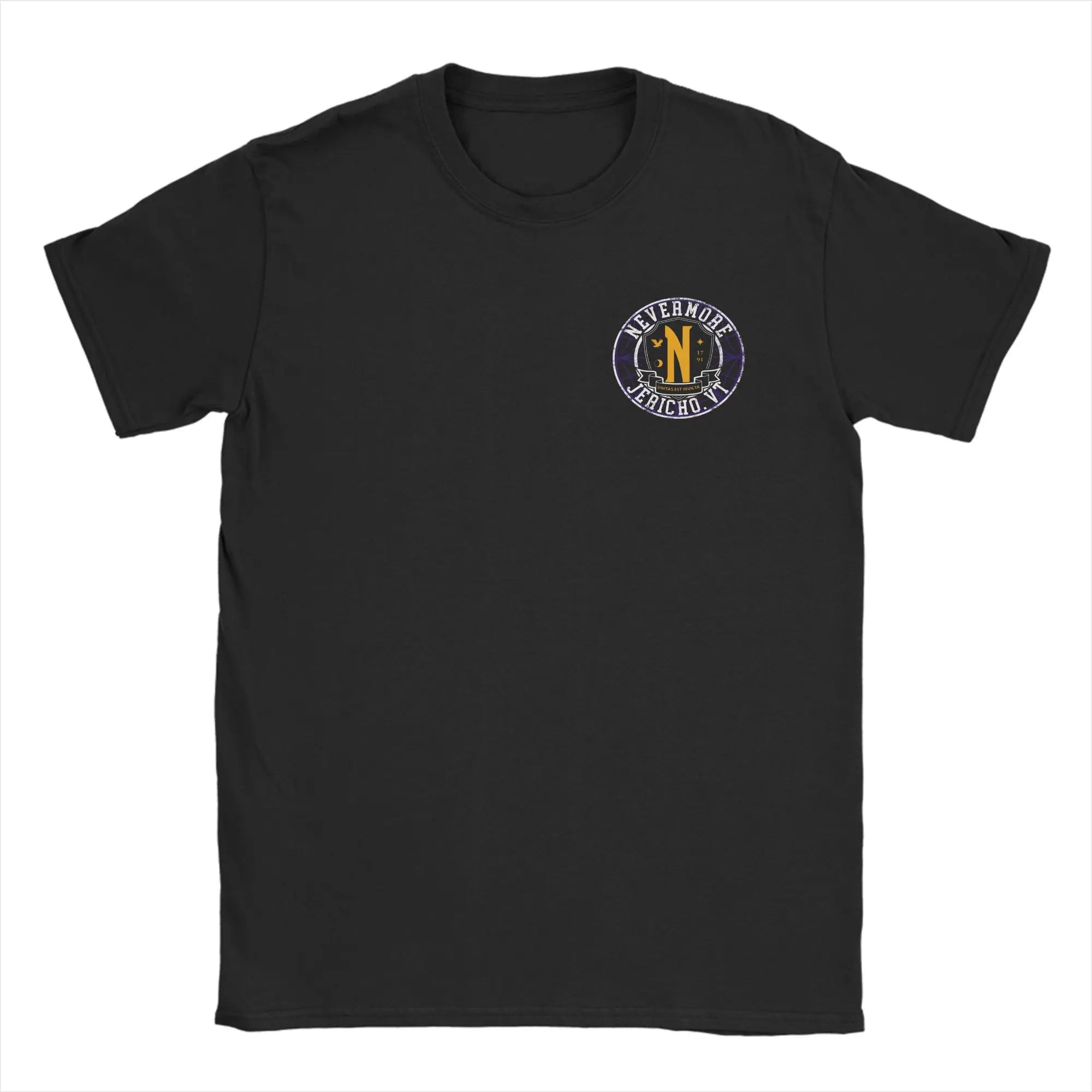 Black Nevermore Academy T-Shirt – Wednesday Addams