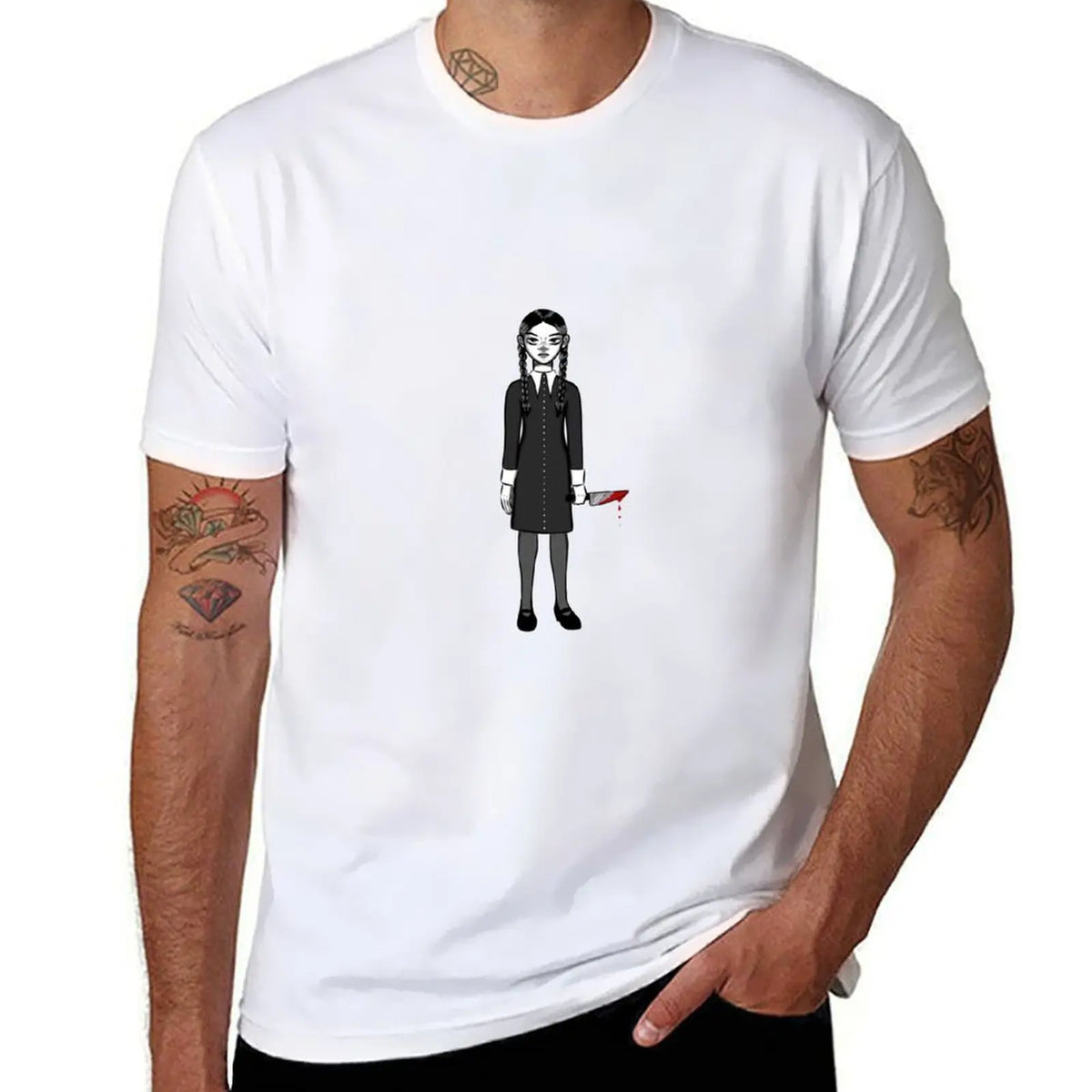 Wednesday Addams White T-Shirt