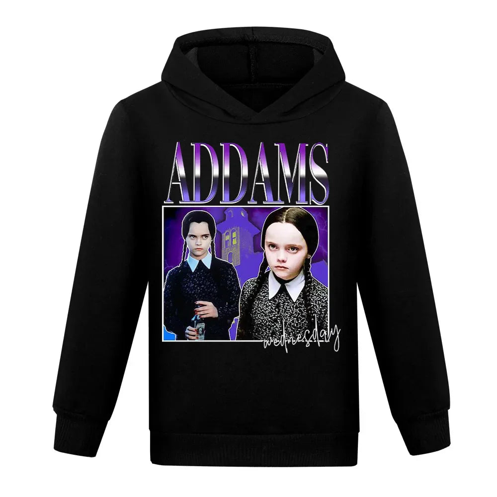 Wednesday Addams Black Kids Hoodie