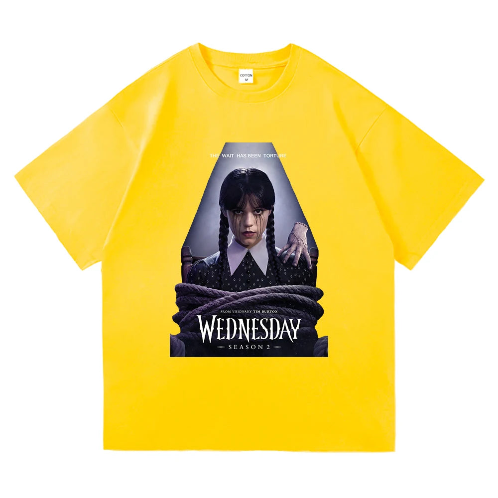Wednesday Addams Series Yellow T-Shirt