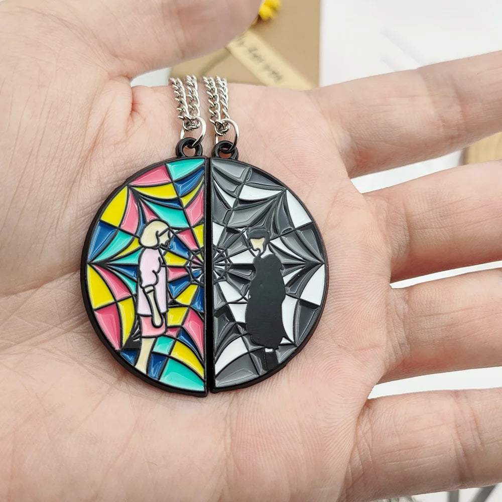 Wednesday Addams & Enid Sinclair Friendship Necklace – Nevermore Academy