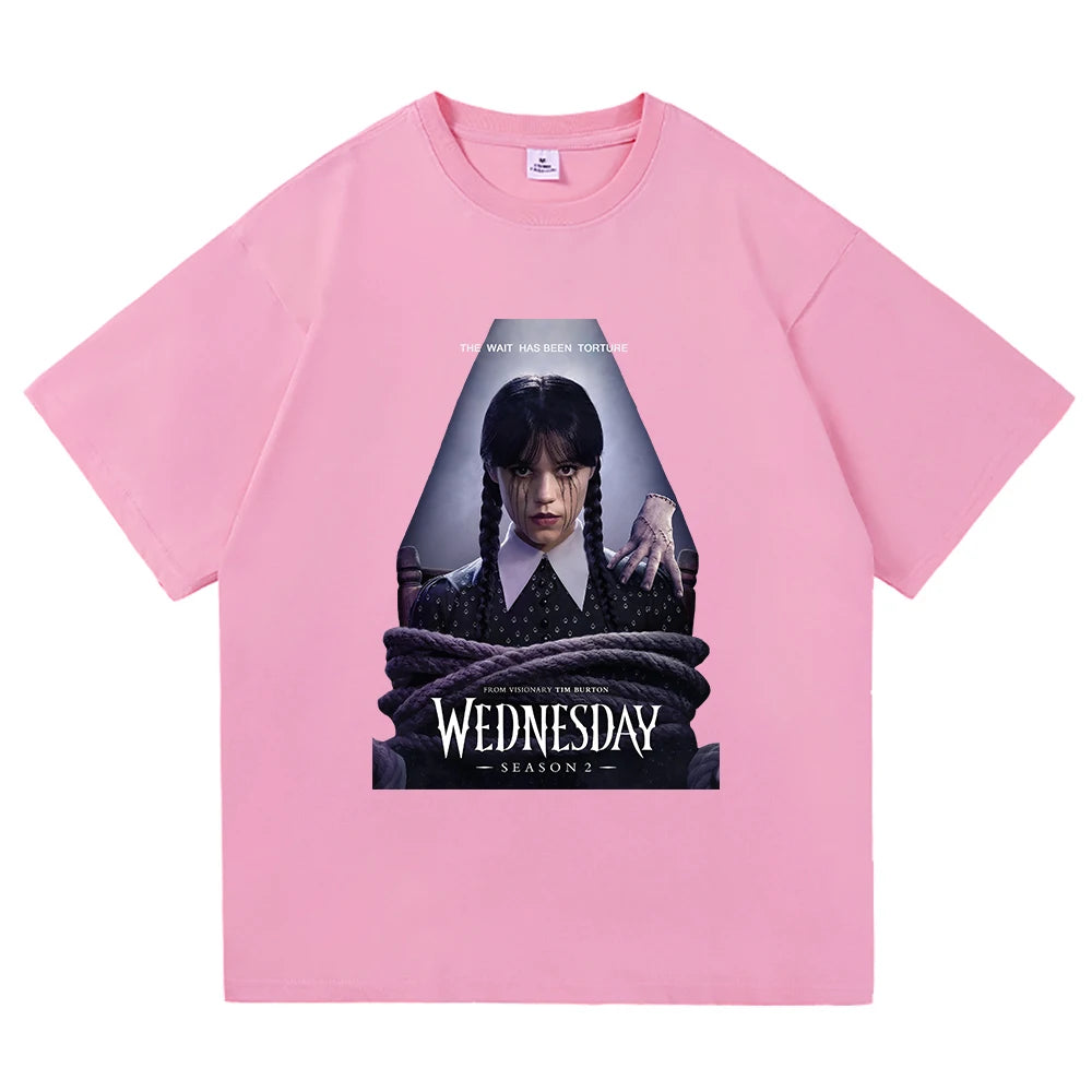 Wednesday Addams Series Pink T-Shirt
