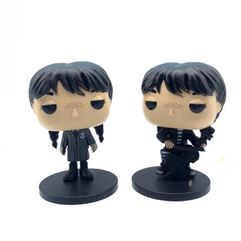 Wednesday Addams Funko-Style PVC Figures 2-Piece