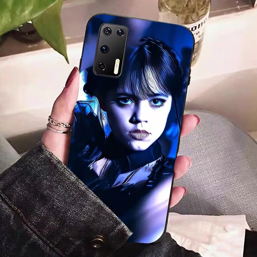 Wednesday Addams Blue Aesthetic Huawei Phone Case