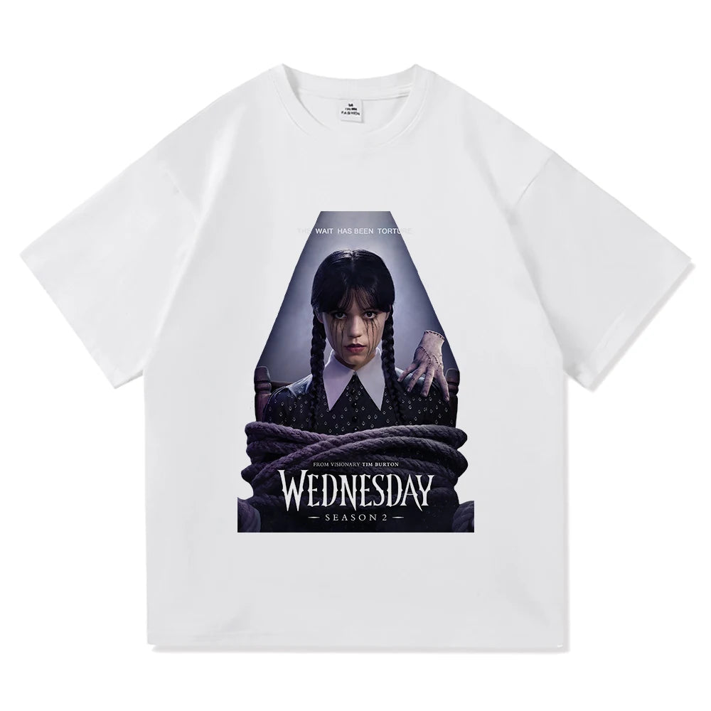 Wednesday Addams Series White T-Shirt