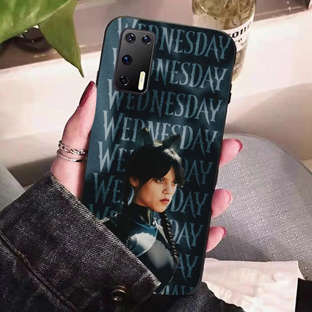 Wednesday Addams Dark Blue Huawei Phone Case