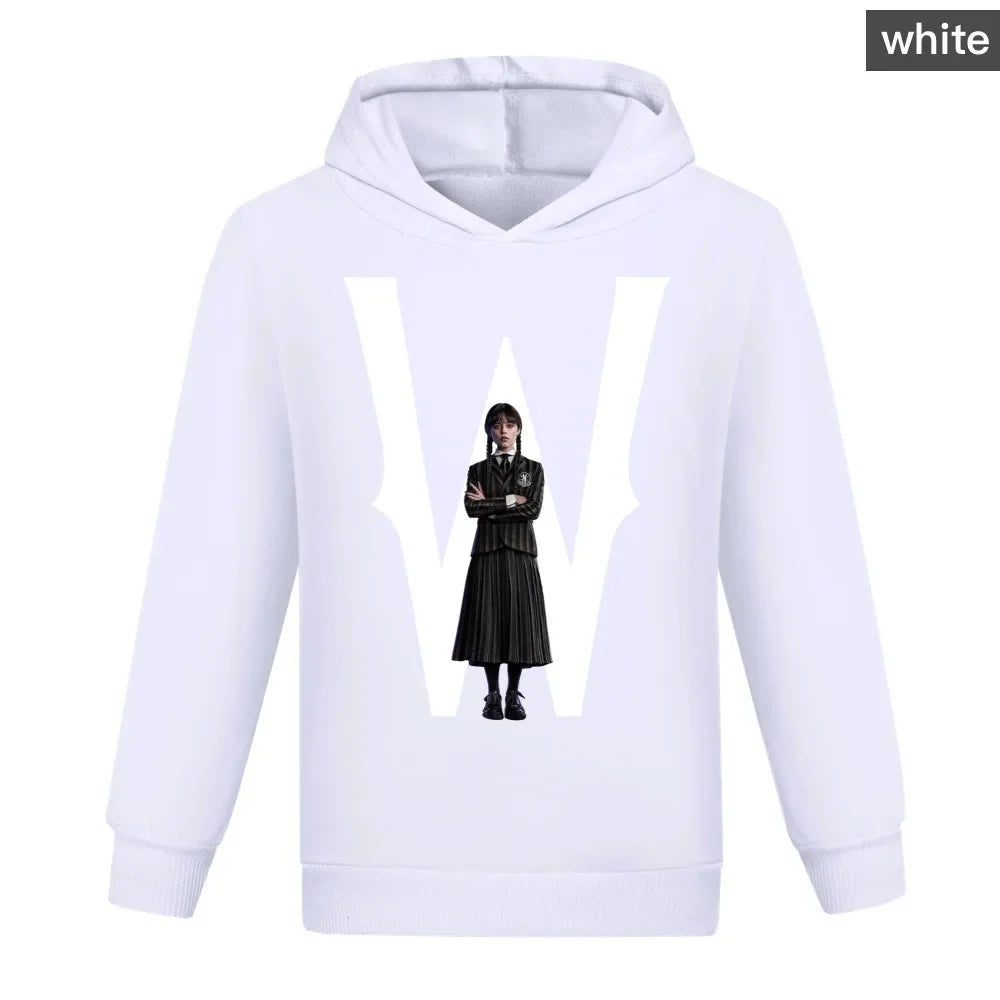 Wednesday Addams White Kids Hoodie – Addams Family