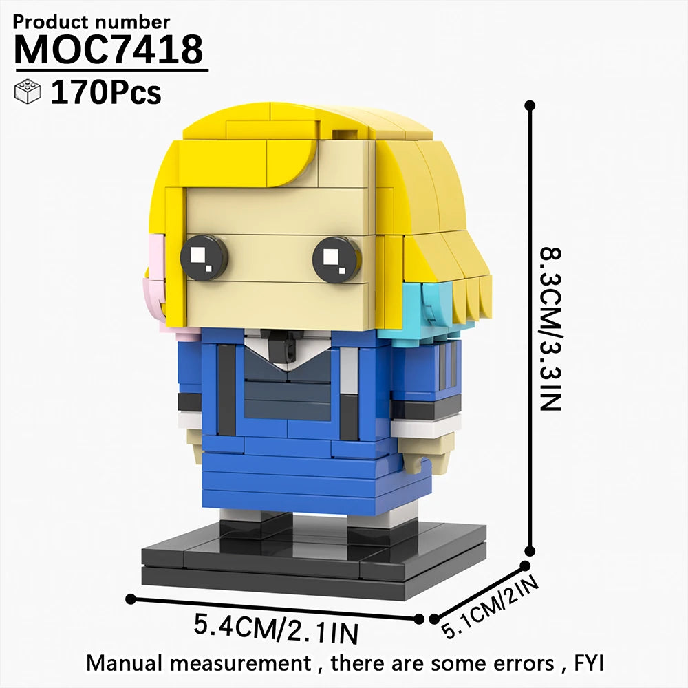 Enid Sinclair MOC Bricks Figure – Colorful Addams Family Building Set (170 PCS)