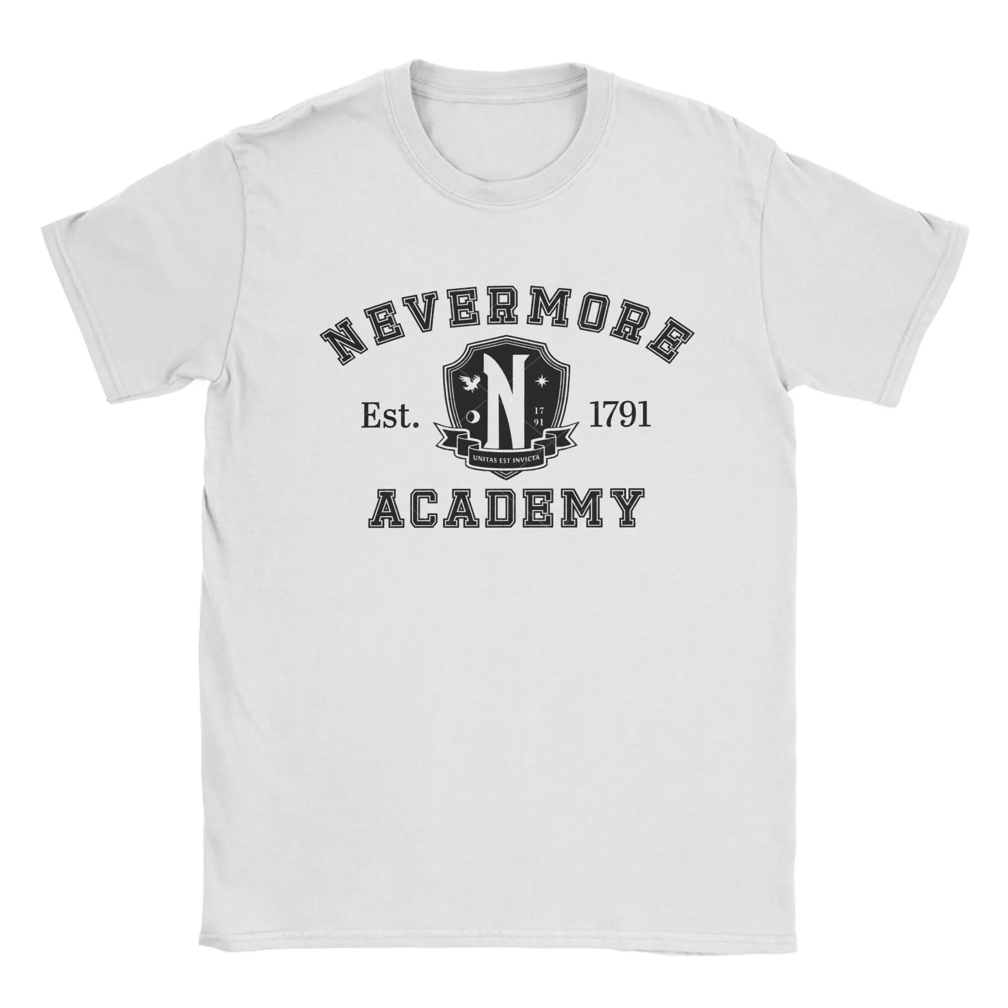 White Nevermore Academy T-Shirt – Wednesday Addams